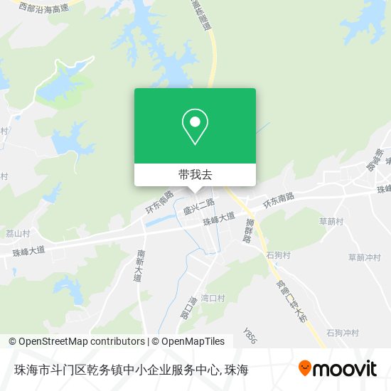 珠海市斗门区乾务镇中小企业服务中心地图
