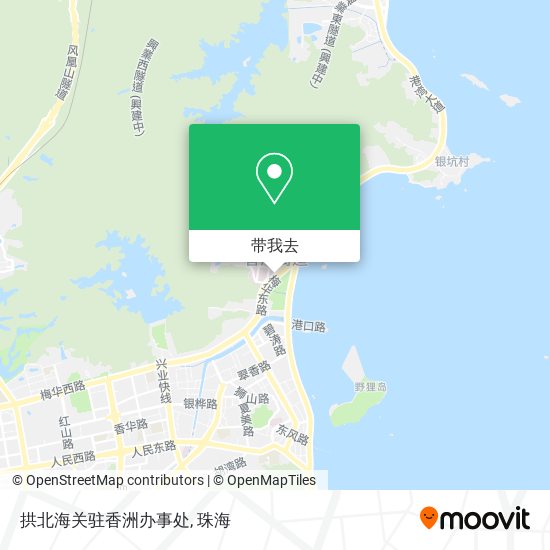 拱北海关驻香洲办事处地图