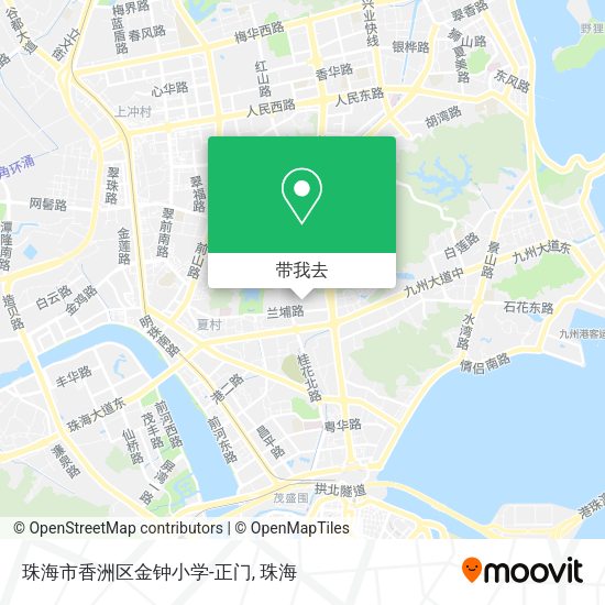 珠海市香洲区金钟小学-正门地图