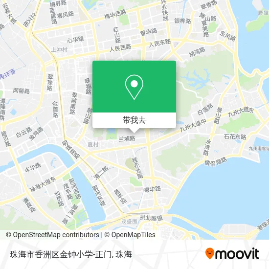 珠海市香洲区金钟小学-正门地图