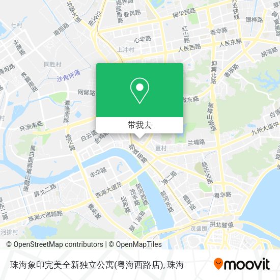 珠海象印完美全新独立公寓(粤海西路店)地图