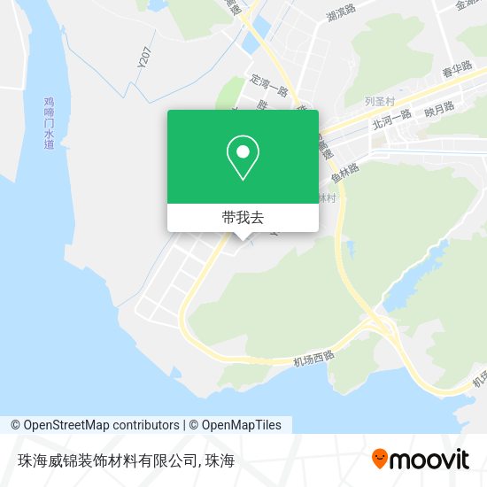 珠海威锦装饰材料有限公司地图