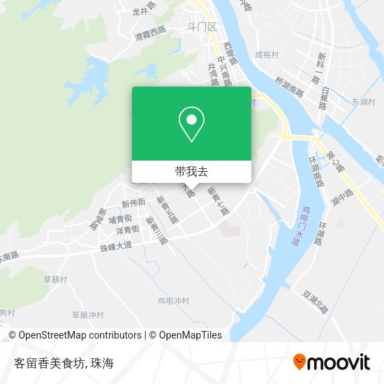 客留香美食坊地图