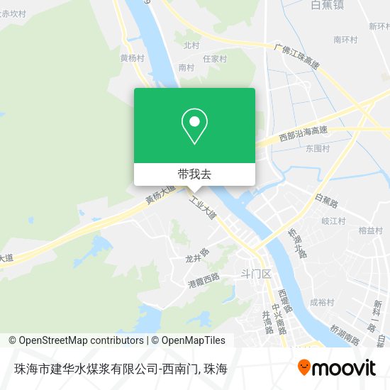珠海市建华水煤浆有限公司-西南门地图