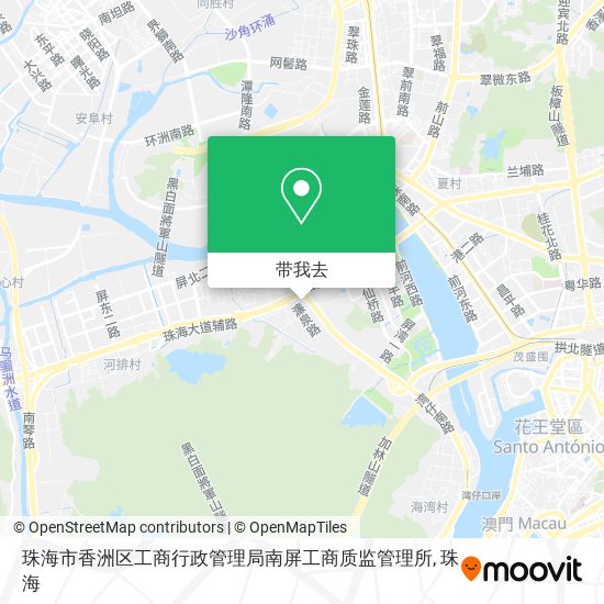 珠海市香洲区工商行政管理局南屏工商质监管理所地图