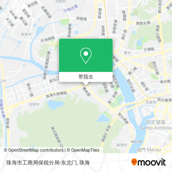 珠海市工商局保税分局-东北门地图