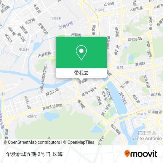 华发新城五期-2号门地图