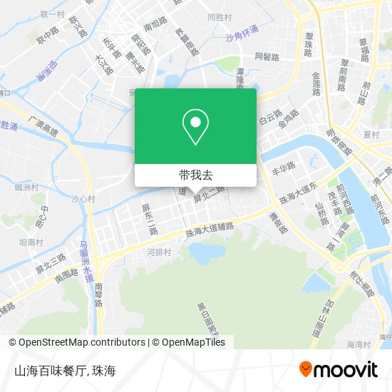 山海百味餐厅地图