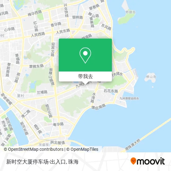 新时空大厦停车场-出入口地图