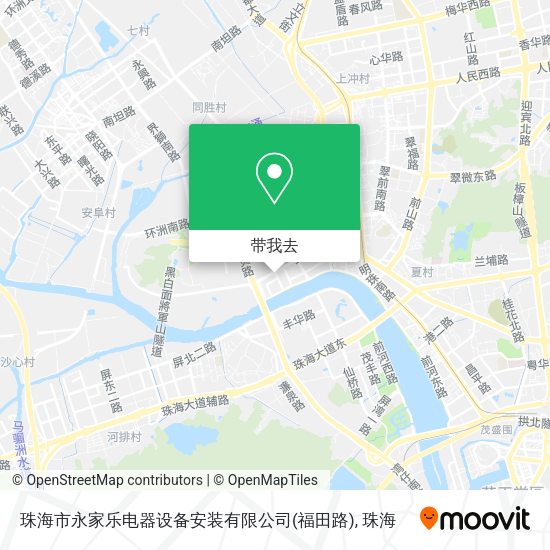 珠海市永家乐电器设备安装有限公司(福田路)地图