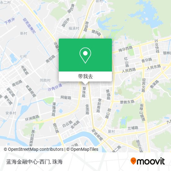蓝海金融中心-西门地图