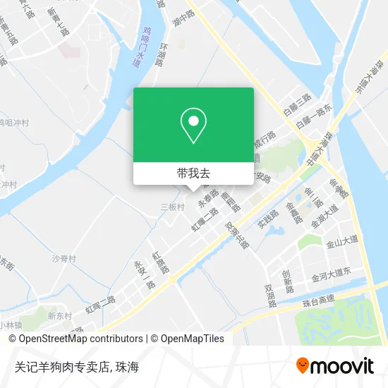 关记羊狗肉专卖店地图