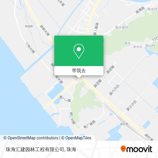 珠海汇建园林工程有限公司地图