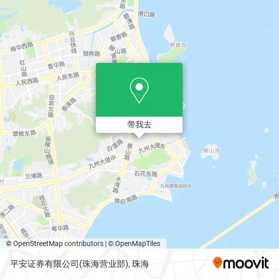 平安证券有限公司(珠海营业部)地图
