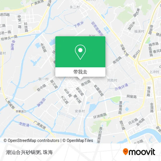 潮汕合兴砂锅粥地图