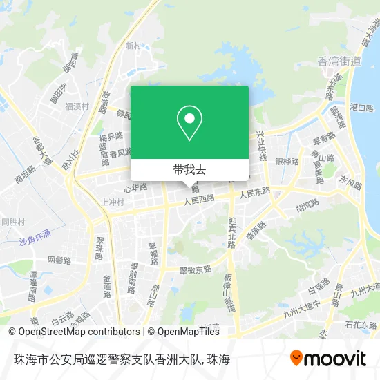 珠海市公安局巡逻警察支队香洲大队地图