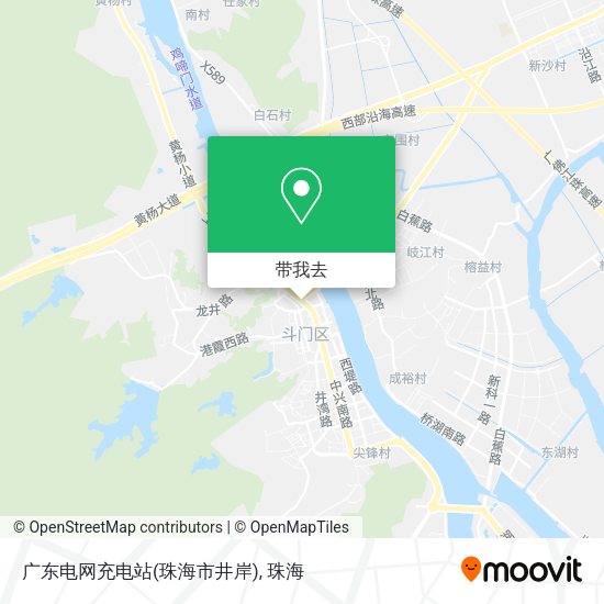 广东电网充电站(珠海市井岸)地图