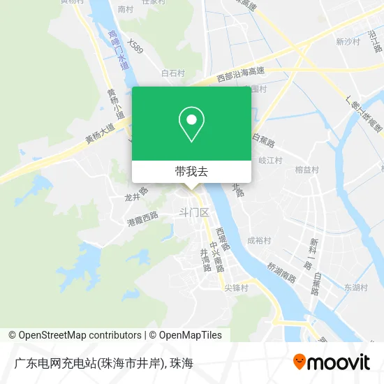 广东电网充电站(珠海市井岸)地图
