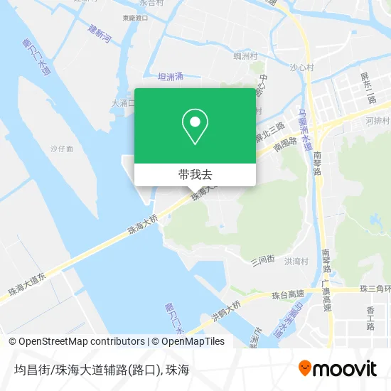 均昌街/珠海大道辅路(路口)地图