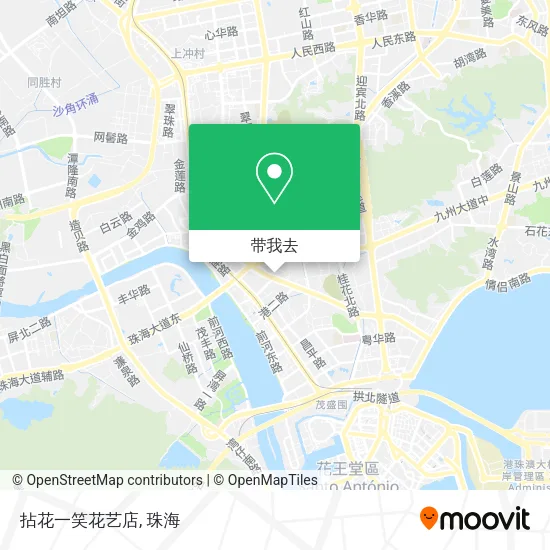 拈花一笑花艺店地图