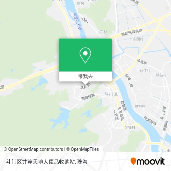 斗门区井岸天地人废品收购站地图