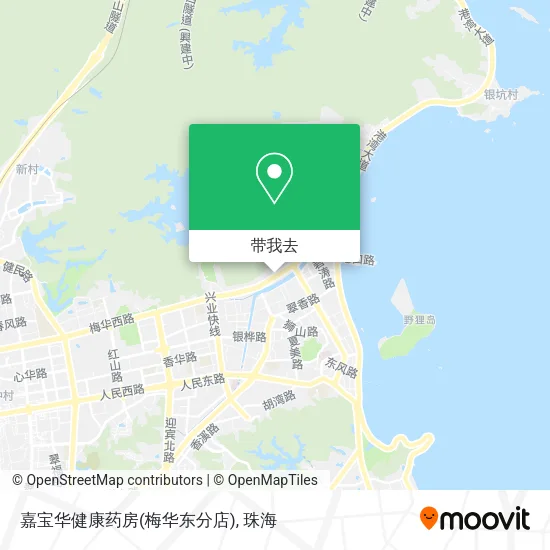 嘉宝华健康药房(梅华东分店)地图