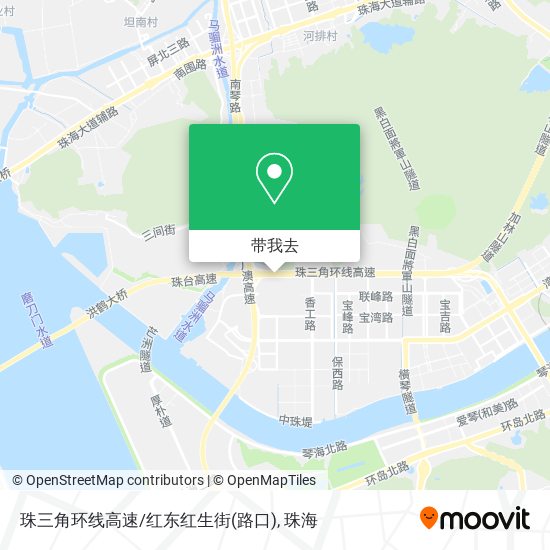 珠三角环线高速/红东红生街(路口)地图