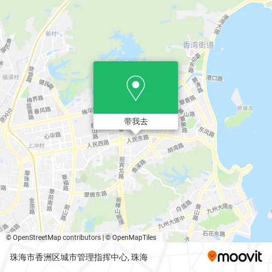 珠海市香洲区城市管理指挥中心地图