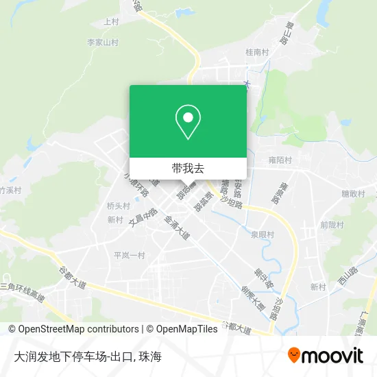 大润发地下停车场-出口地图
