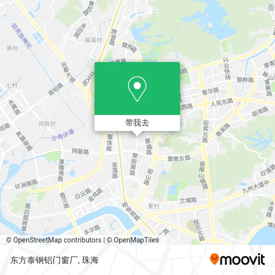 东方泰钢铝门窗厂地图