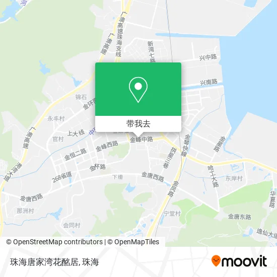 珠海唐家湾花酩居地图