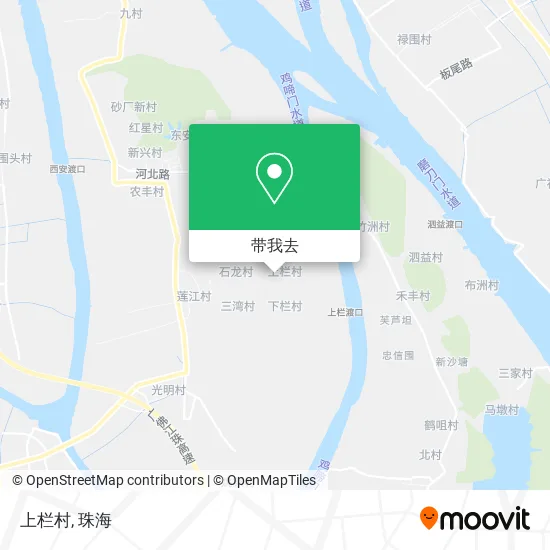 上栏村地图