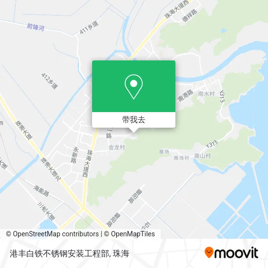 港丰白铁不锈钢安装工程部地图