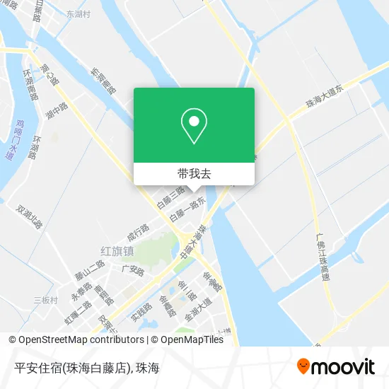 平安住宿(珠海白藤店)地图
