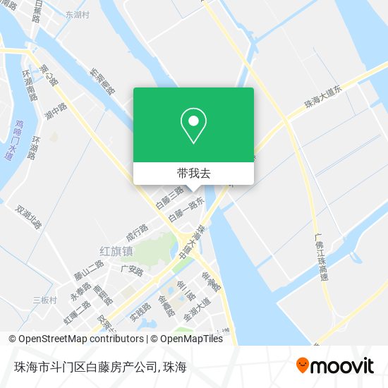 珠海市斗门区白藤房产公司地图