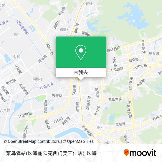 菜鸟驿站(珠海丽阳苑西门美宜佳店)地图