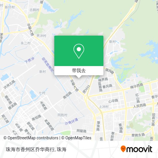 珠海市香州区乔华商行地图
