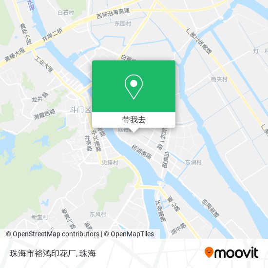珠海市裕鸿印花厂地图
