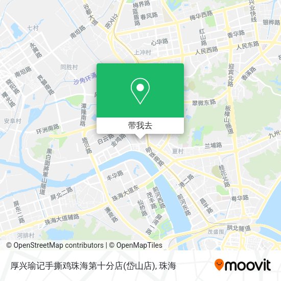 厚兴瑜记手撕鸡珠海第十分店(岱山店)地图