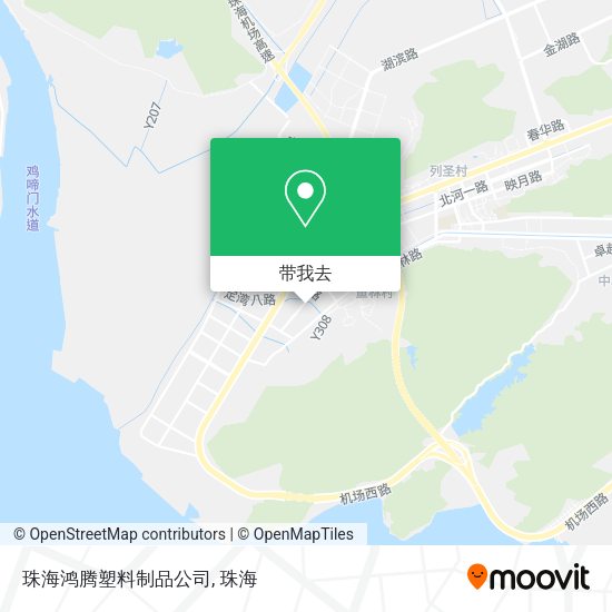 珠海鸿腾塑料制品公司地图