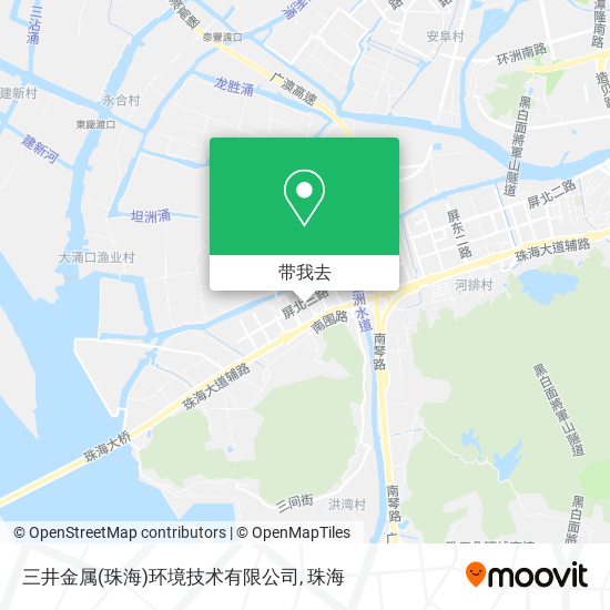 三井金属(珠海)环境技术有限公司地图