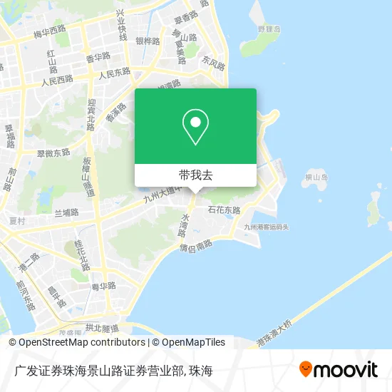 广发证券珠海景山路证券营业部地图