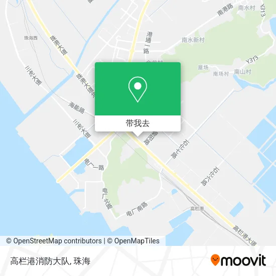 高栏港消防大队地图