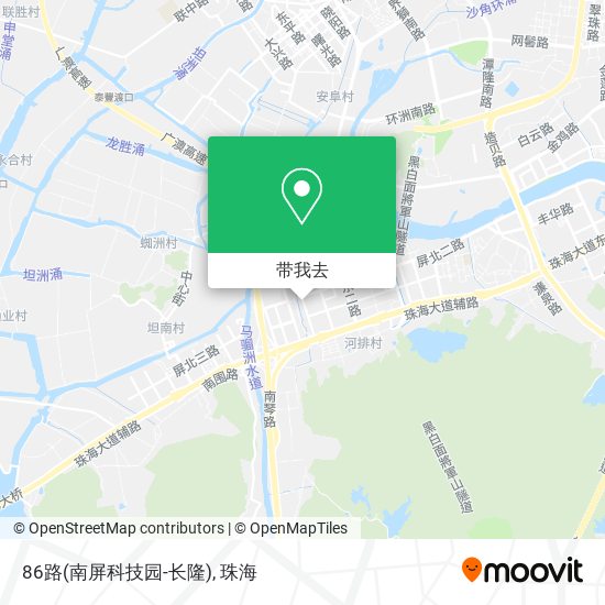 86路(南屏科技园-长隆)地图