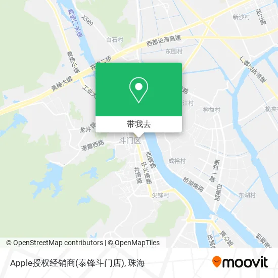 Apple授权经销商(泰锋斗门店)地图