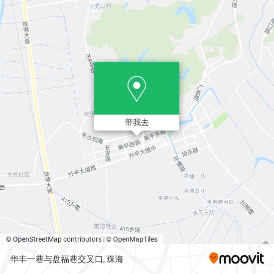 华丰一巷与盘福巷交叉口地图