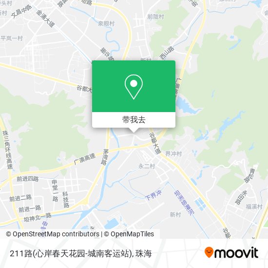 211路(心岸春天花园-城南客运站)地图