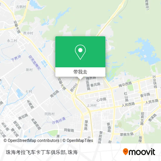 珠海考拉飞车卡丁车俱乐部地图