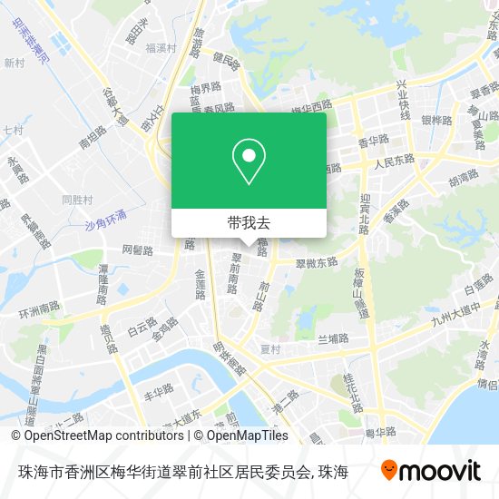 珠海市香洲区梅华街道翠前社区居民委员会地图