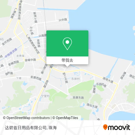 达碧兹日用品有限公司地图